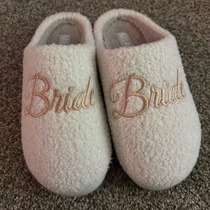 Bride Slippers Wedding Day Size 9-10